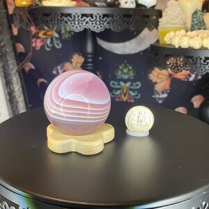 Pink Jelly Agate Sphere